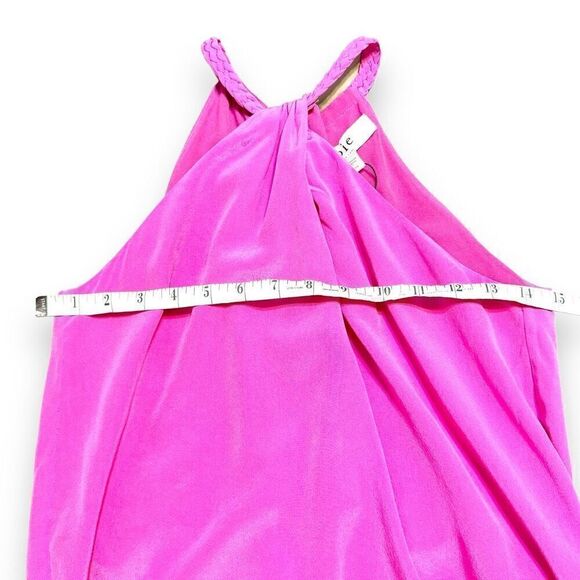 Catharine Twist Neck Silk Halter Top In Purple Orchid Women’s Size XS - Picture 8 of 8